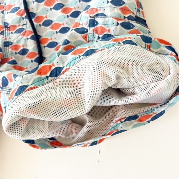 J. Crew Vintage Swim Shorts / Trunks in Fish Print - Picture 5 of 16